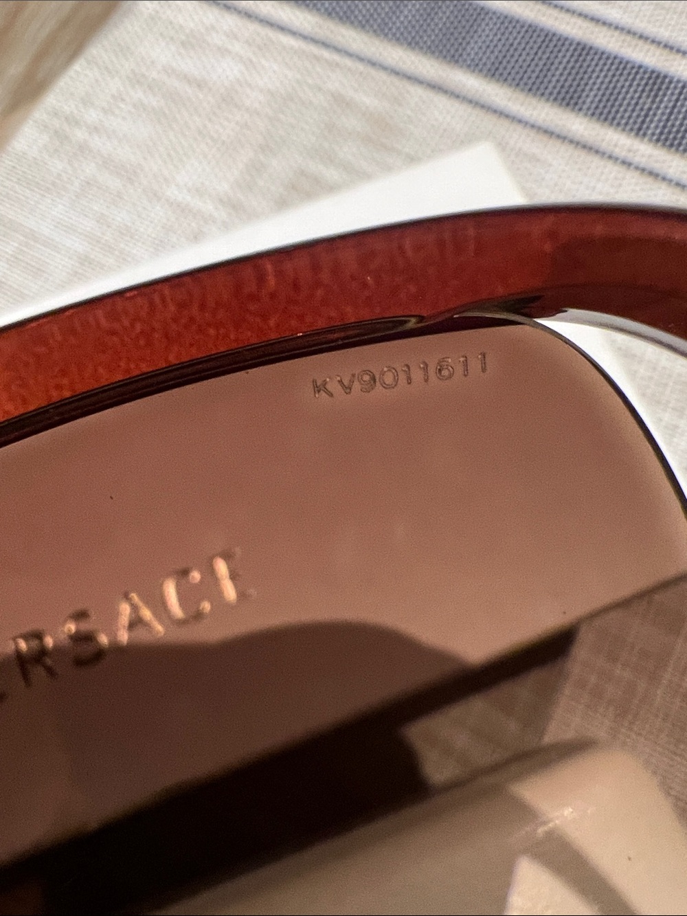 Versace Oversized Brown Gradient Women's Sunglasses w/ Case & Box - Picture 9 of 10